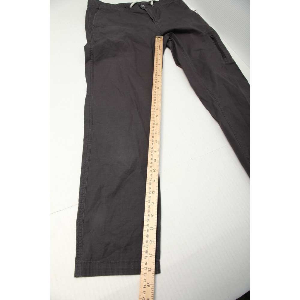 Vuori Pants Womens Medium Gray Ripstop Climber Drawstring Zip Pocket Joggers - Picture 10 of 14